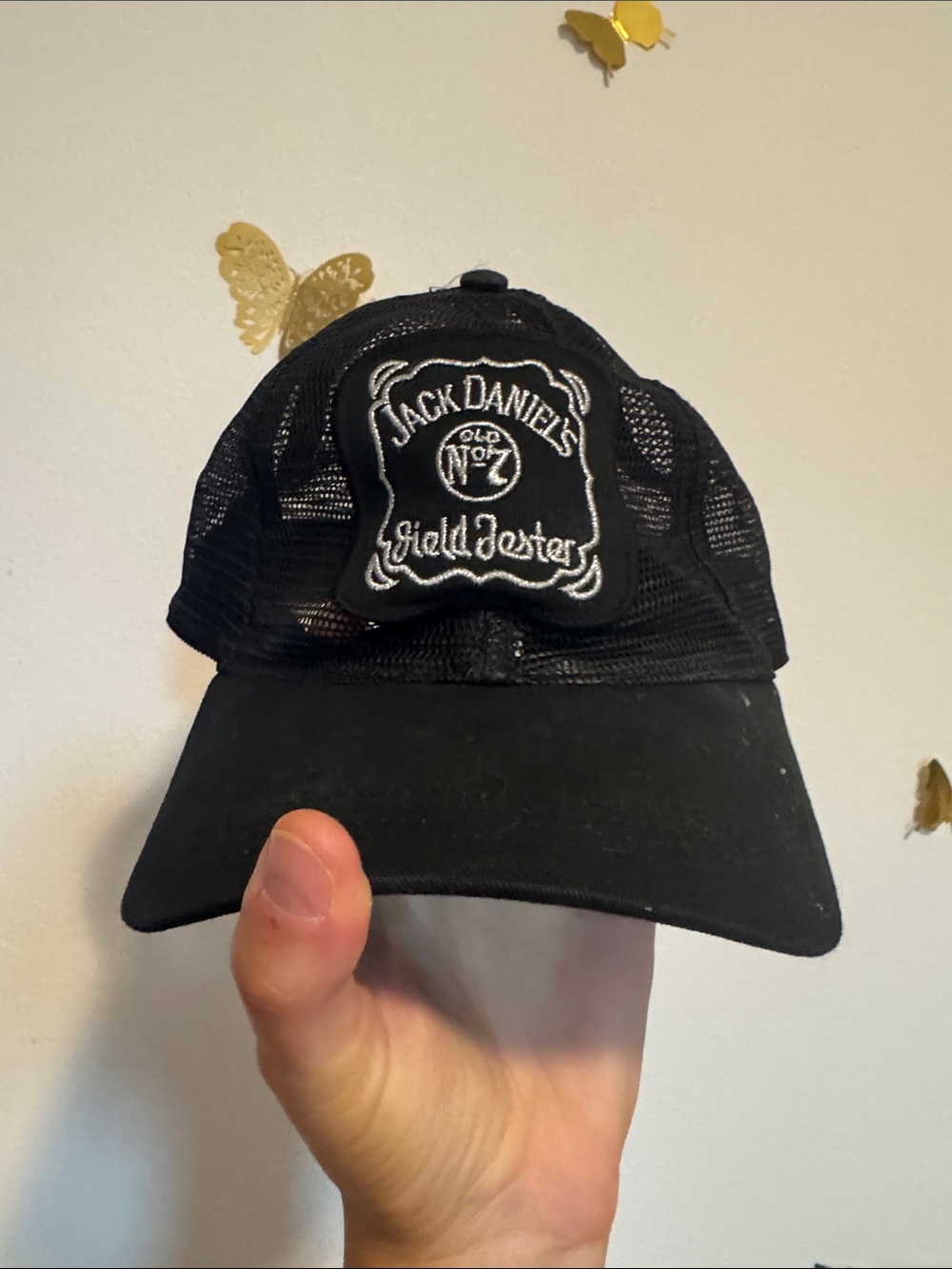 Jack Daniels Black Mesh Trucker Cap